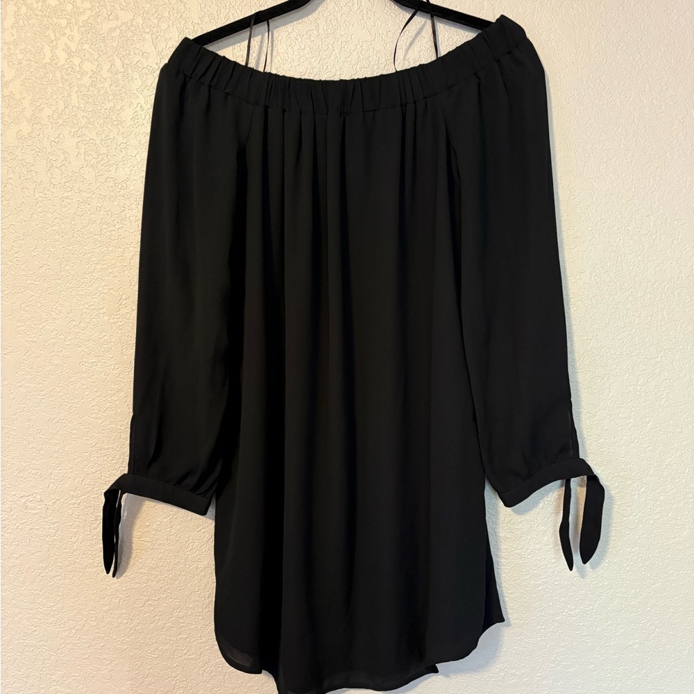 Express Black Off-Shoulder Blouse